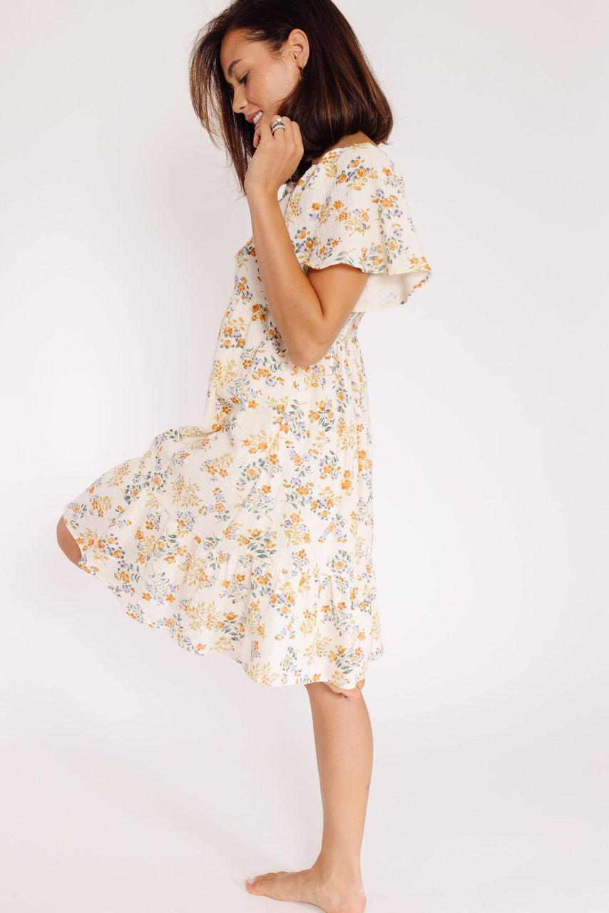 Starley Dress in Créme Floral