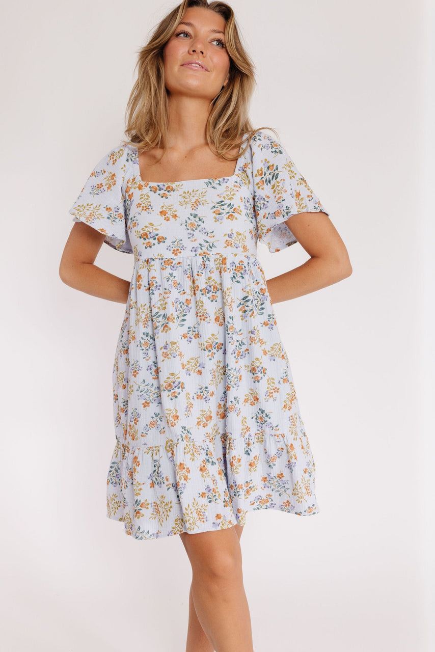 Starley Dress in Powder Blue Floral