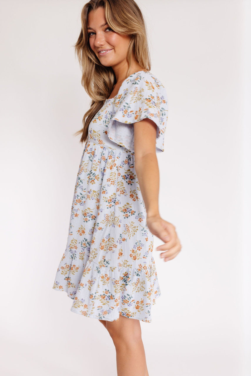 Starley Dress in Powder Blue Floral