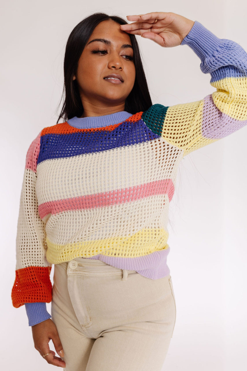FRNCH Yona Sweater in Rainbow